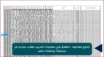 نتائج مفاجئة.. انطلاق أولى فعاليات التدريب لطلاب مبادرة كن مستعدًا بجامعات مصر